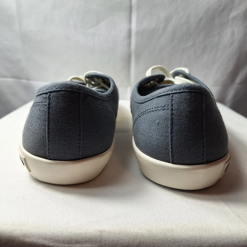 SEAVEES Monterey Sneakers Womens Sz 7 Slate Blue Canvas White Rubber Toe Cap NEW